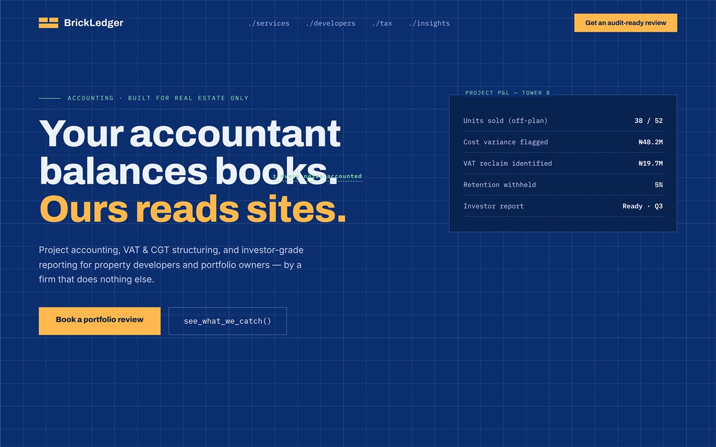 Website Design & Development case 05 &mdash; BrickLedger