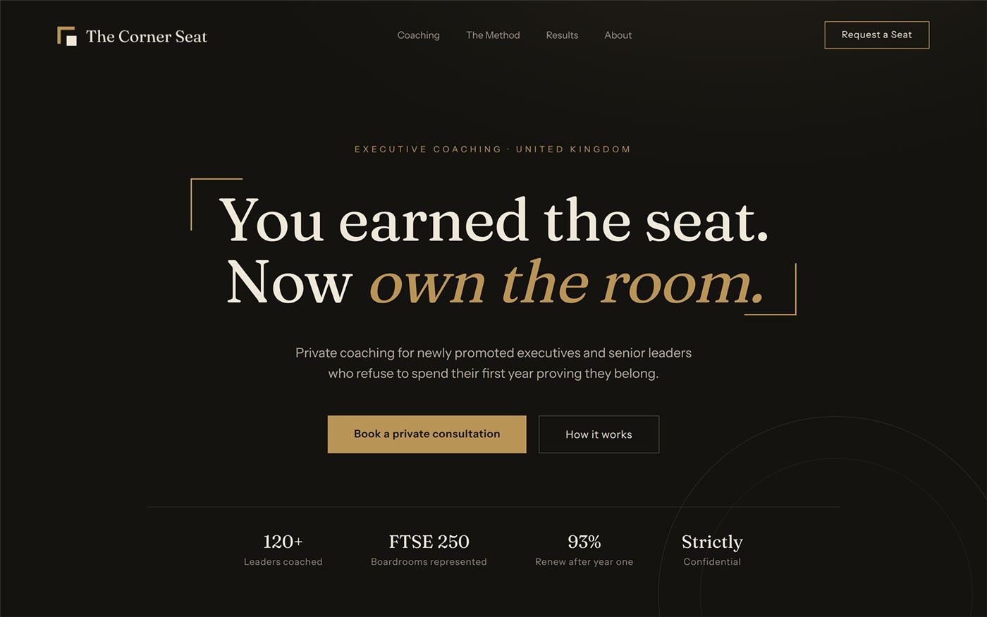 Website Design & Development case 06 &mdash; The Corner Seat